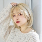 透け感ミルクティーレイヤーボブ
