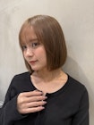 髪質改善カラーの丸みショートボブ＊