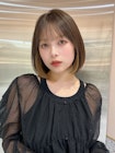 韓国風くびれレイヤーボブショコラブラウン仙台