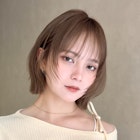 小顔見せレイヤーボブ