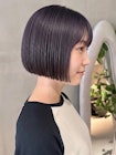 20代30代必見！ミニボブトーンダウン透明感カラー◎夏カラー