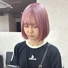 秋葉原で叶えるピンクカラーショートボブ