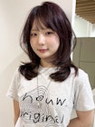 《riona》韓国風レイヤー　ミディアム　ハッシュカット 髪質改善