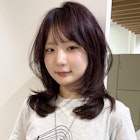《riona》韓国風レイヤー ミディアム ハッシュカット 髪質改善